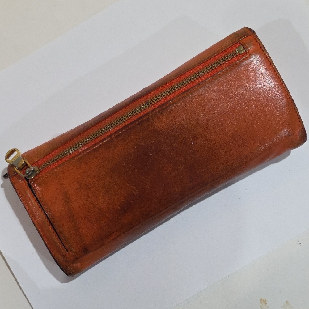 Loewe Madrid Brown Leather Snap Wallet – 7.5 x 3.5-inch Luxury Vintage Wallet - Picture 8 of 16